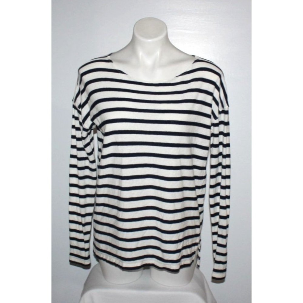 J CREW Women's Striped Cotton Top Size XS